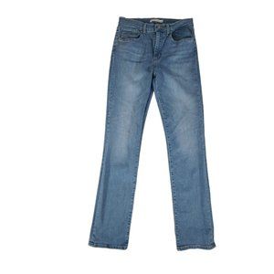 Levi's 724 High Rise Straight Jeans Women's 30 MEAS 28x31 Blue 5-Pocket Light